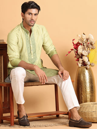 Ombre Printed Straght Kurta Pyjama for Men