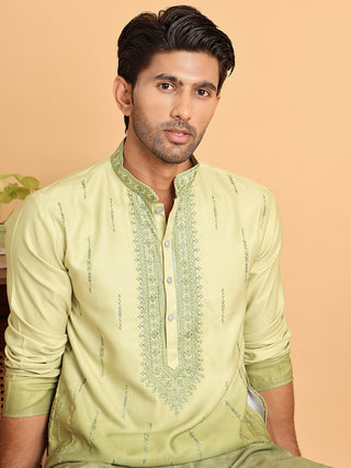 Ombre Printed Straght Kurta Pyjama for Men