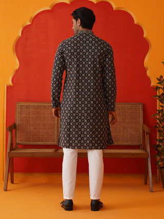 Embroidered Kurta Pyjama Set For Men