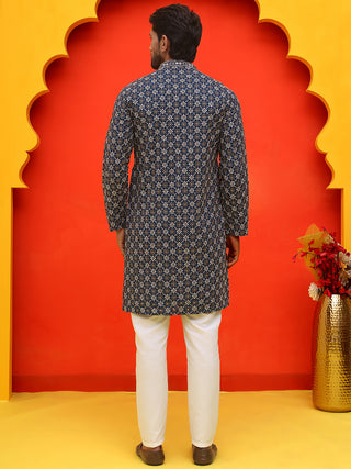 Embroidered Kurta Pyjama Set For Men