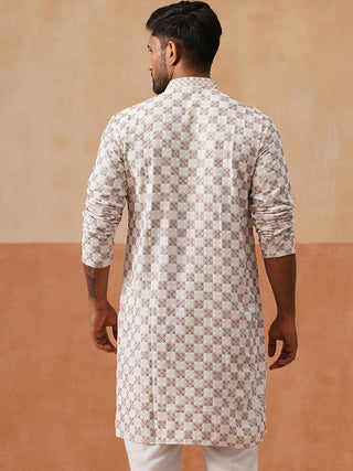 Embroidered Staight Kurtas For Men