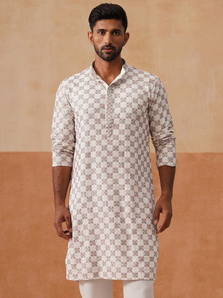 Embroidered Staight Kurtas For Men