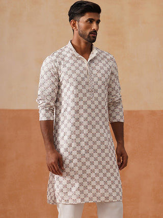 Embroidered Staight Kurtas For Men