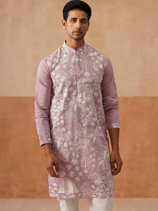 Embroidered Straight Kurta Pyjama Set