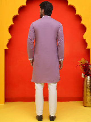 Embroidered Straight Kurta Pyjama Set
