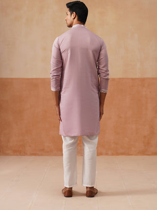 Embroidered Straight Kurta Pyjama Set