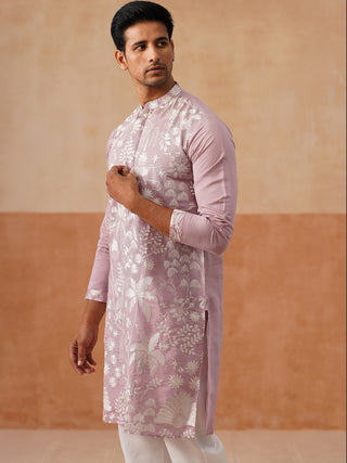 Embroidered Straight Kurta Pyjama Set