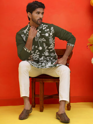 Embroidered Straight Kurta Pyjama Set