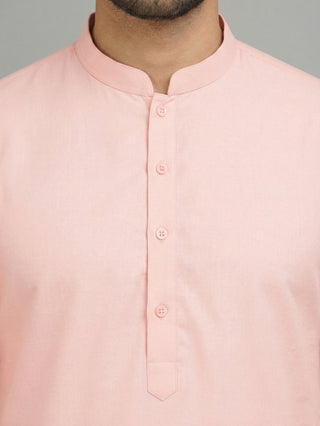 Solid Cotton Kurta Set for Men