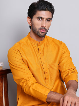 Solid Cotton Kurta Set for Men