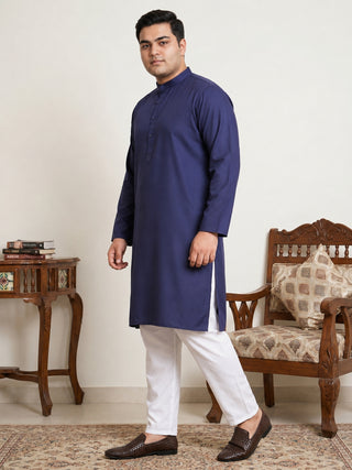 Solid Cotton Kurta Set for Men