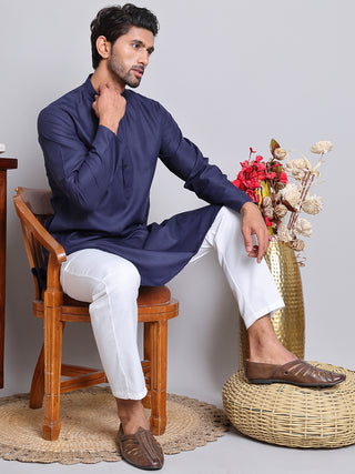 Solid Cotton Kurta Set for Men