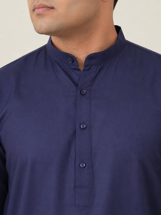 Solid Cotton Kurta Set for Men