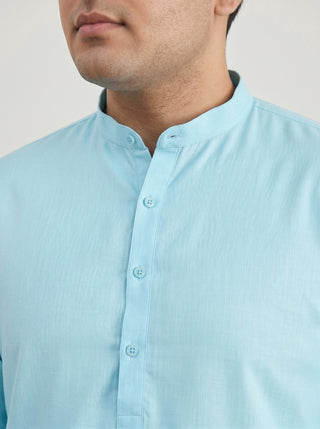 Solid Cotton Kurta Set for Men