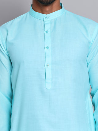 Solid Cotton Kurta Set for Men