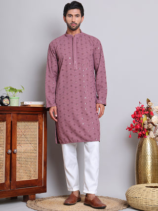 Men's Embroidered and Sequence Kurta Pyjama Sets