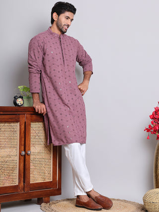 Men's Embroidered and Sequence Kurta Pyjama Sets