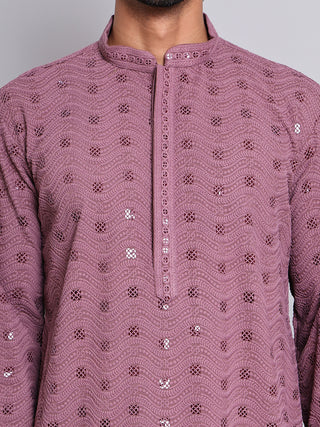 Men's Embroidered and Sequence Kurta Pyjama Sets