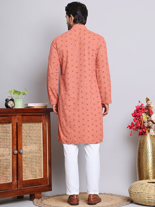 Men's Embroidered and Sequence Kurta Pyjama Sets