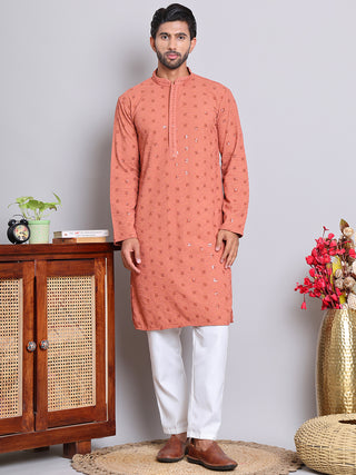 Men's Embroidered and Sequence Kurta Pyjama Sets