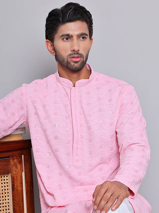 Men's Embroidered and Sequence Kurta Pyjama Sets