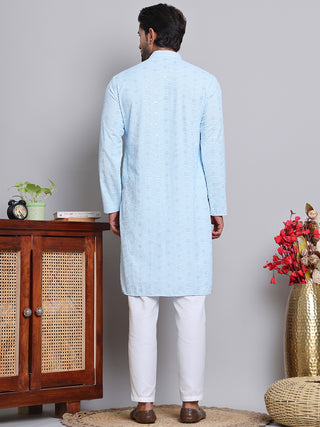 Men's Embroidered and Sequence Kurta Pyjama Sets