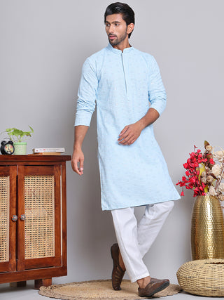 Men's Embroidered and Sequence Kurta Pyjama Sets