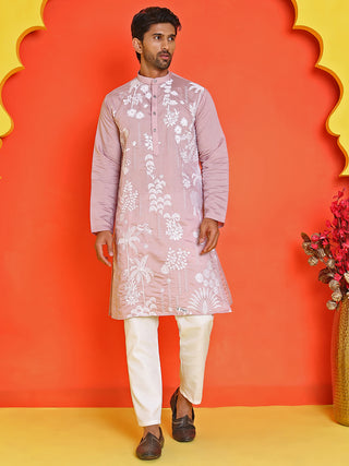 Embroidered Straight Kurta Pyjama Set