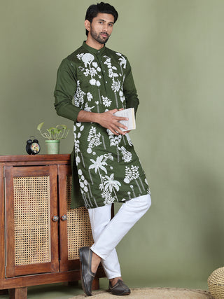 Embroidered Straight Kurta Pyjama Set