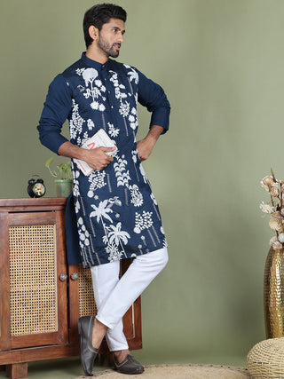 Embroidered Straight Kurta Pyjama Set