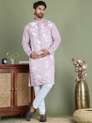 Embroidered Straight Kurta Pyjama Set