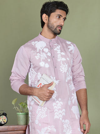 Embroidered Straight Kurta Pyjama Set