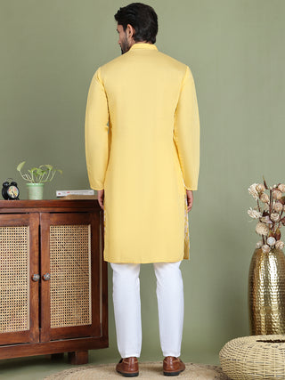 Embroidered Straight Kurta Pyjama Set