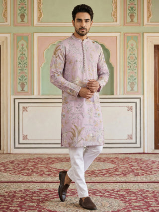 Floral Embroidered Straight Kurta Set