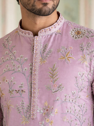 Floral Embroidered Straight Kurta Set