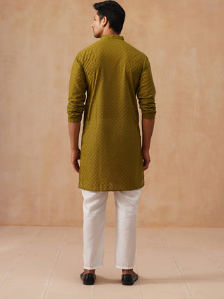 Chikankari Pure Cotton Kurta with Churidar