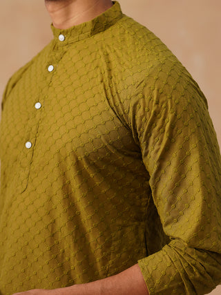 Chikankari Pure Cotton Kurta with Churidar