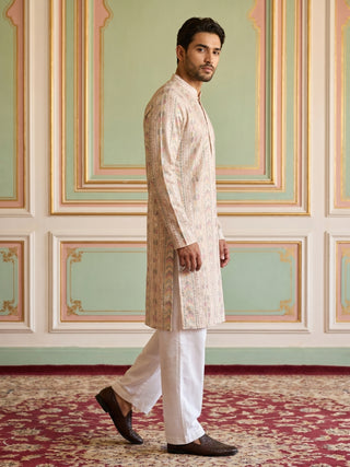 Embroidered and Sequins Kurta Pyjama Set for Men