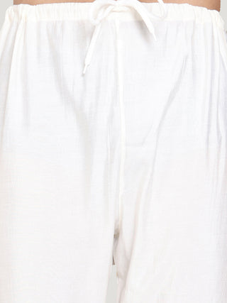 Embroidered and Sequins Kurta Pyjama Set for Men
