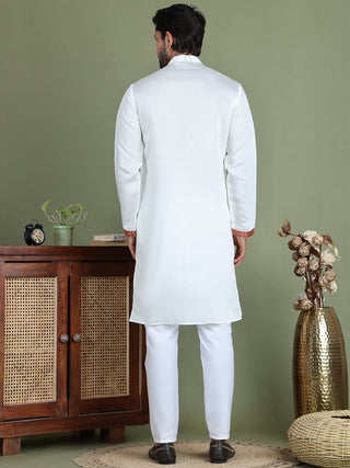 Embroidered and Sequins Kurta Set