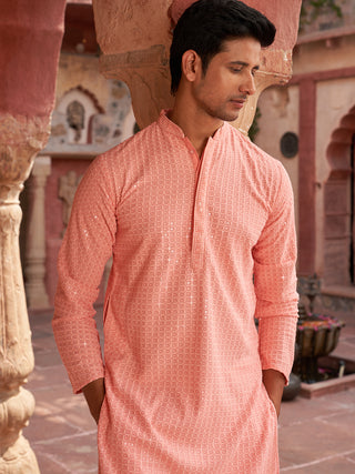 Embroidered & Sequence Kurta Pyjama for Men