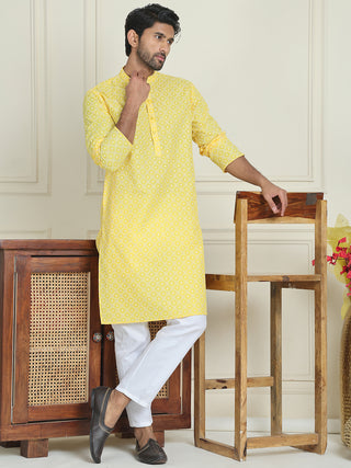 Men's Geometric Printed Kurta Set