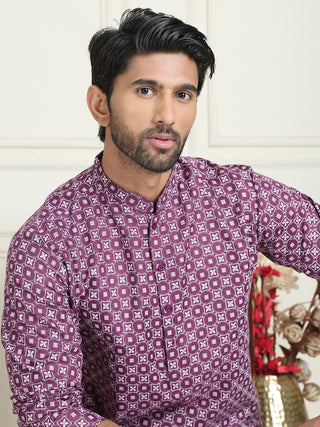 Men's Geometric Printed Kurta Set