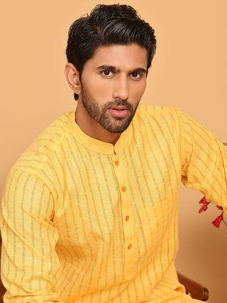 Men's Cotton Striped Kurta Pyjama Set
