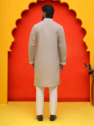 Embroidered Kurta Pyjama For Men