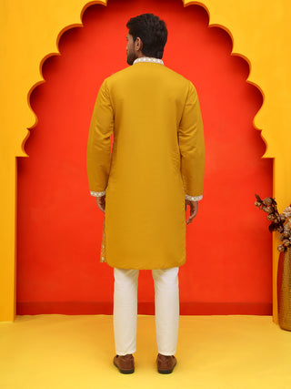 Embroidered Kurta Pyjama For Men