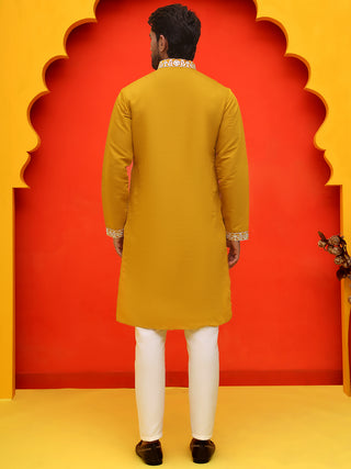 Embroidered & Sequins Kurta Set For Men
