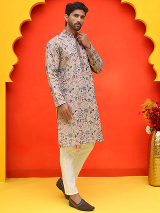 Embroidered Kurta Set For Men