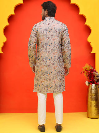 Embroidered Kurta Set For Men