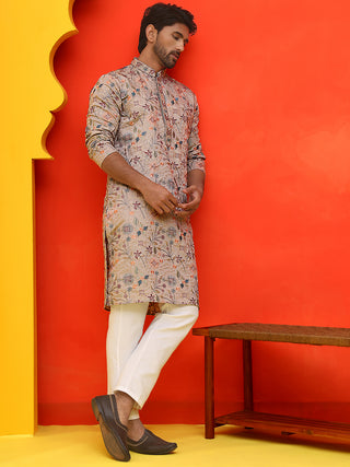 Embroidered Kurta Set For Men
